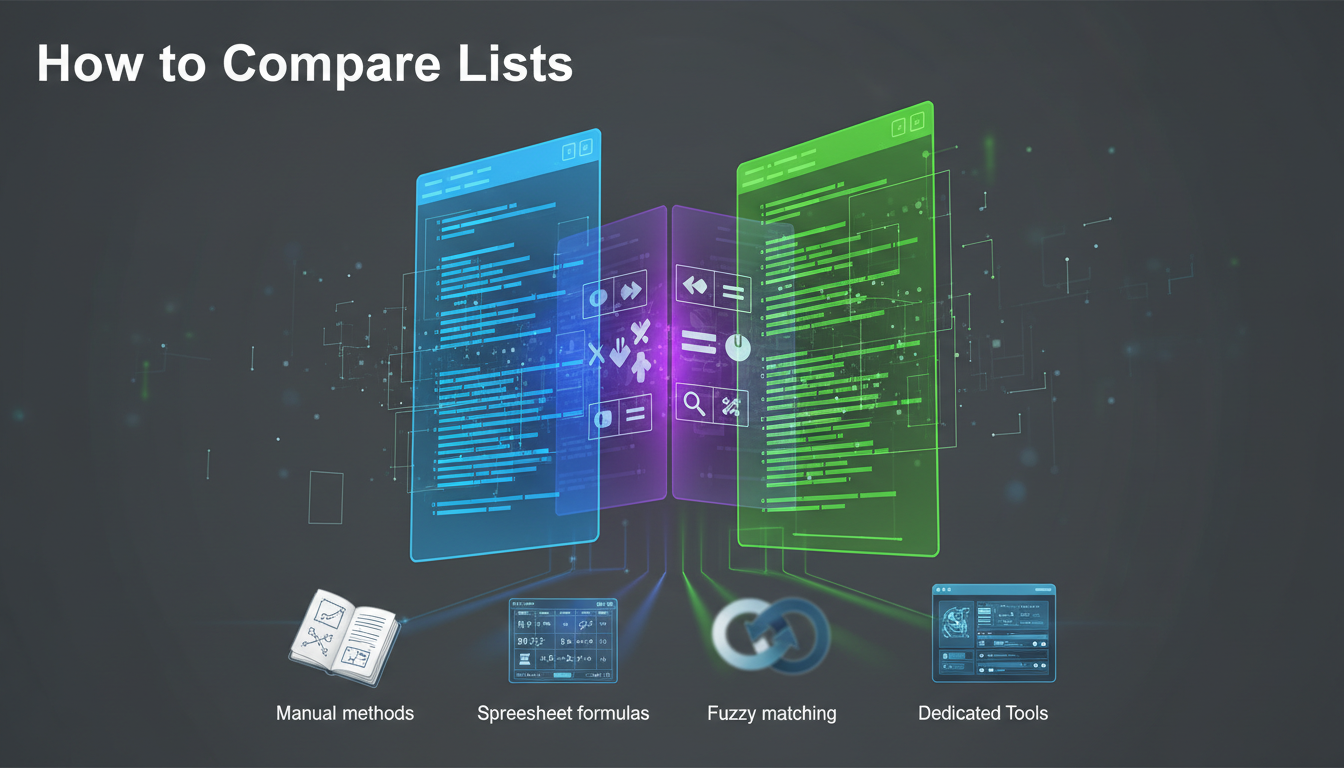 How to Compare Lists: The Complete Guide to List Comparison and Matching
